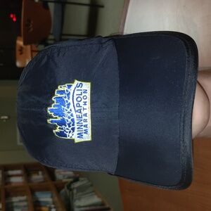 Minneapolis Marathon Embroidered Logo Strap-on Running Gym Hat Cap